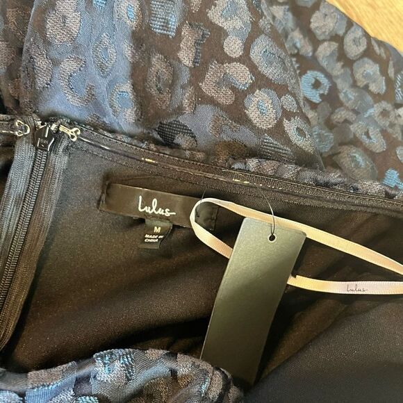 Lulus Wild About the Party Black Leopard
Jacquard Strapless Mini Dress size M - Picture 3 of 9